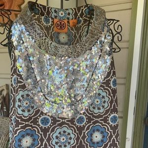 Tory Burch sequin top